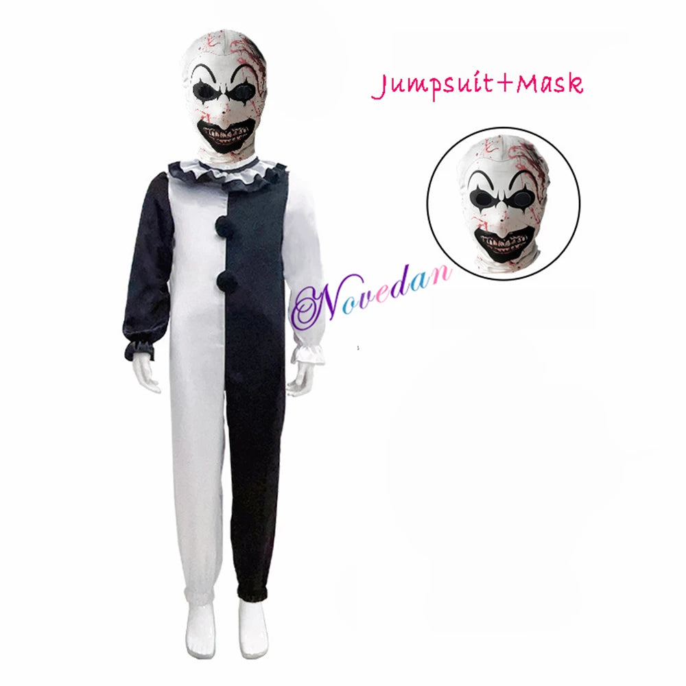 Scary Terrifier Costume – Kids’ Joker & Clown Cosplay Halloween Suit