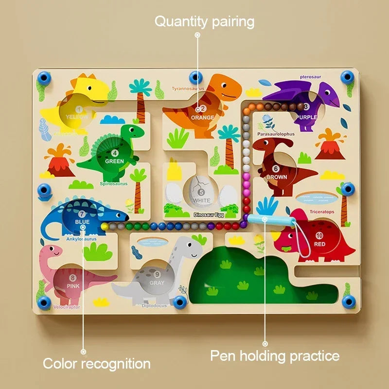 Montessori Magnetic Color Sorting Maze – Sensory Educational Toy for Kids