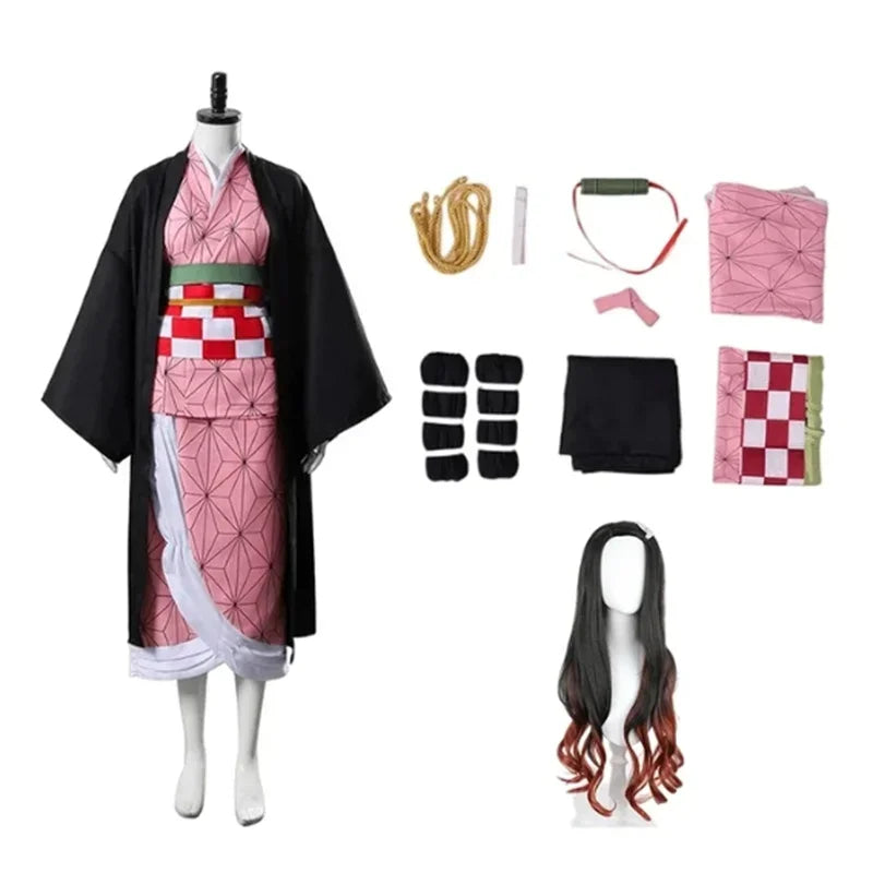 Adult Nezuko Cosplay – Demon Slayer Anime Halloween Costume