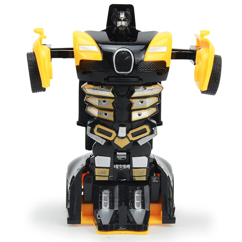 Transforming Robot Race Car - Push & Go Toy for Boys | Easter Gift