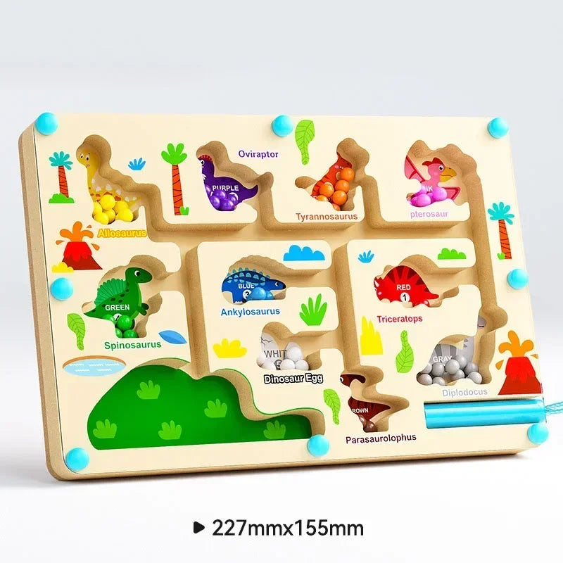Montessori Magnetic Color Sorting Maze – Sensory Educational Toy for Kids