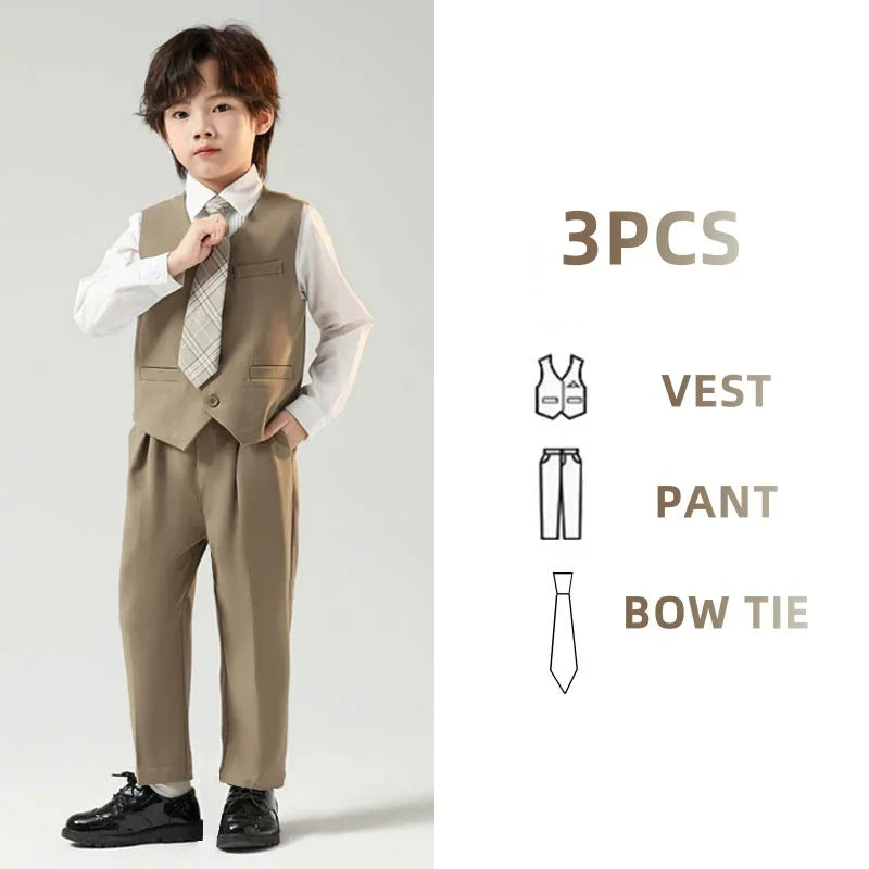 Children’s Handsome Blazer Suit – Slim Fit Formal Set