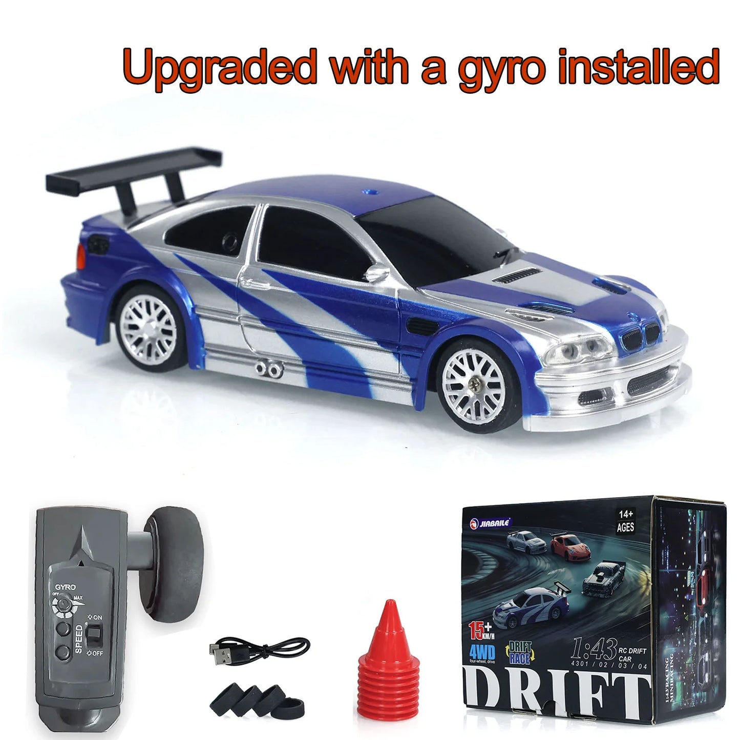 1/43 4WD Mini RC Drift Car – High-Speed Racing