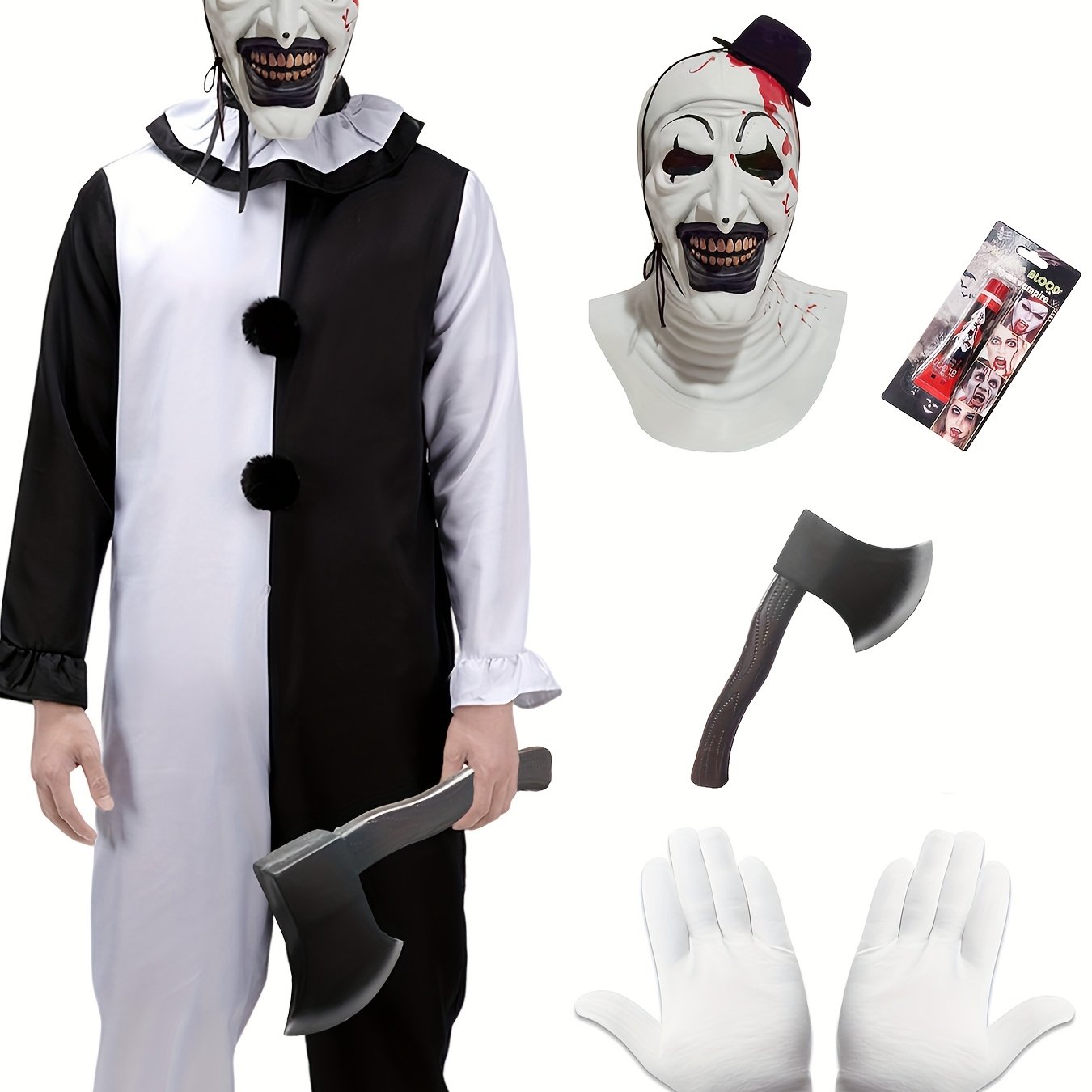Terrifying Clown Cosplay for Men – Perfect for Halloween & Parties