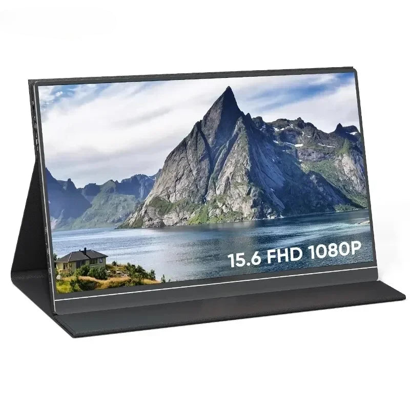 15.6'' 1080P Portable Monitor - USB-C & HDMI Display for Laptop, Gaming & More