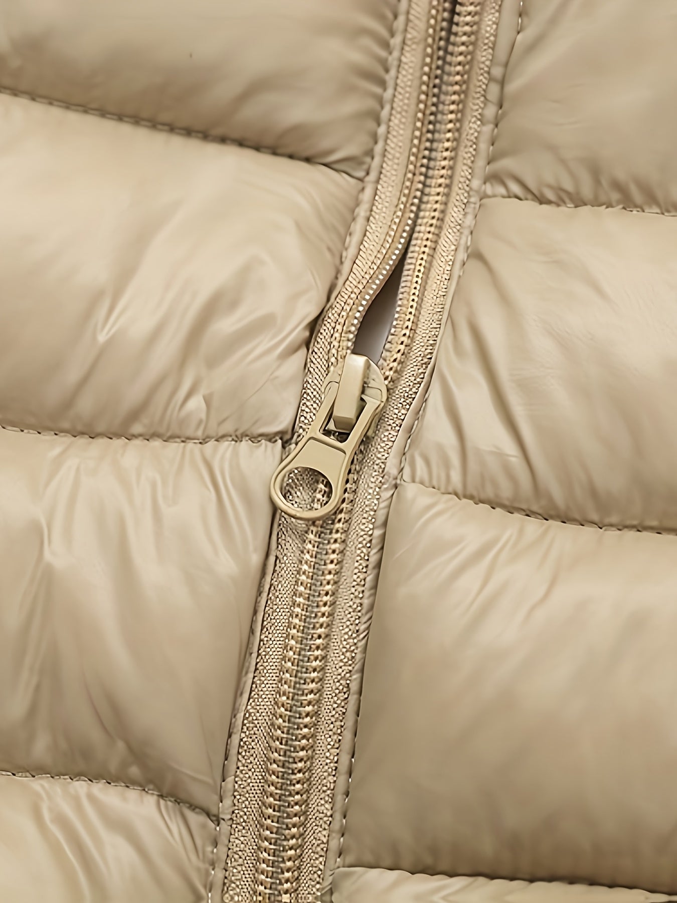 2025 New Lightweight Hooded Jacket – Black & Grey Color-Block, Polyester Lined Winter Coat