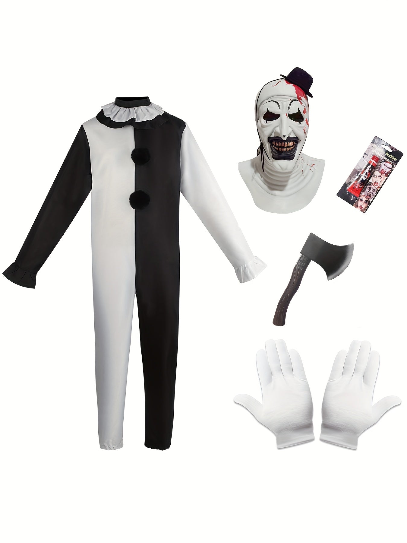 Terrifying Clown Cosplay for Men – Perfect for Halloween & Parties