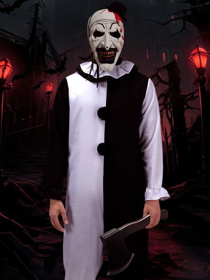Terrifying Clown Cosplay for Men – Perfect for Halloween & Parties