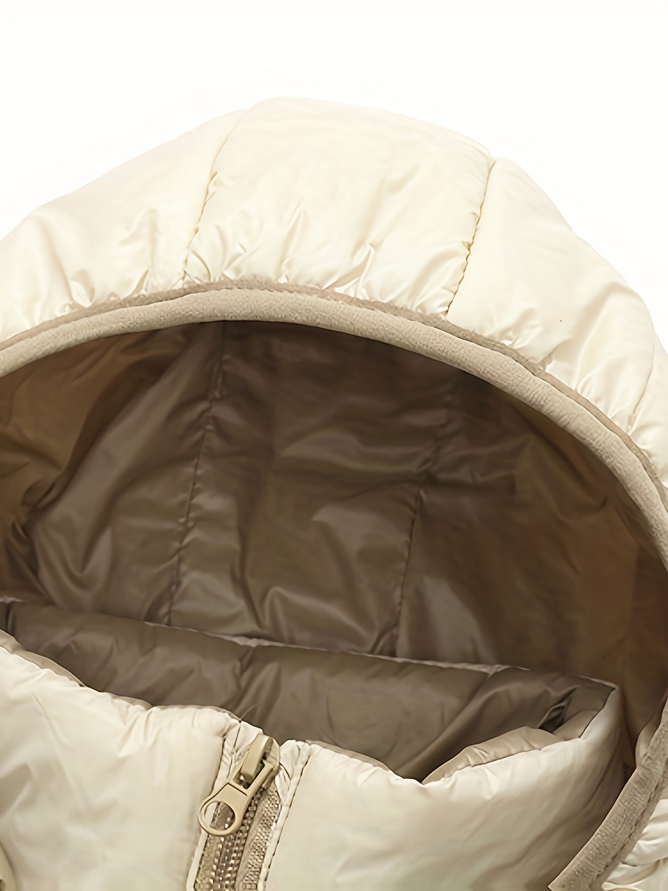 2025 New Lightweight Hooded Jacket – Black & Grey Color-Block, Polyester Lined Winter Coat