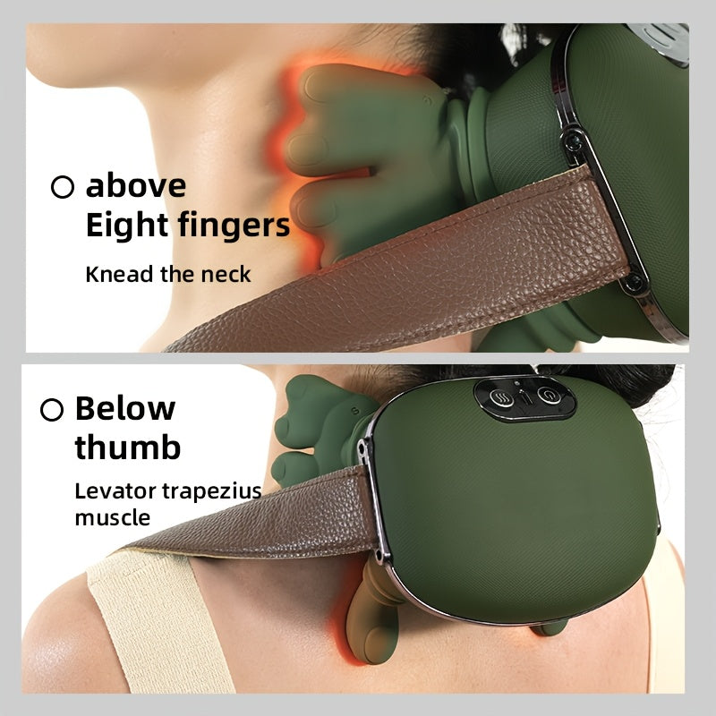 USB Deep Tissue Massager – 8 Therapeutic Probes for Full-Body Relief | Rechargeable & Ergonomic Design - Ultra Shoppings