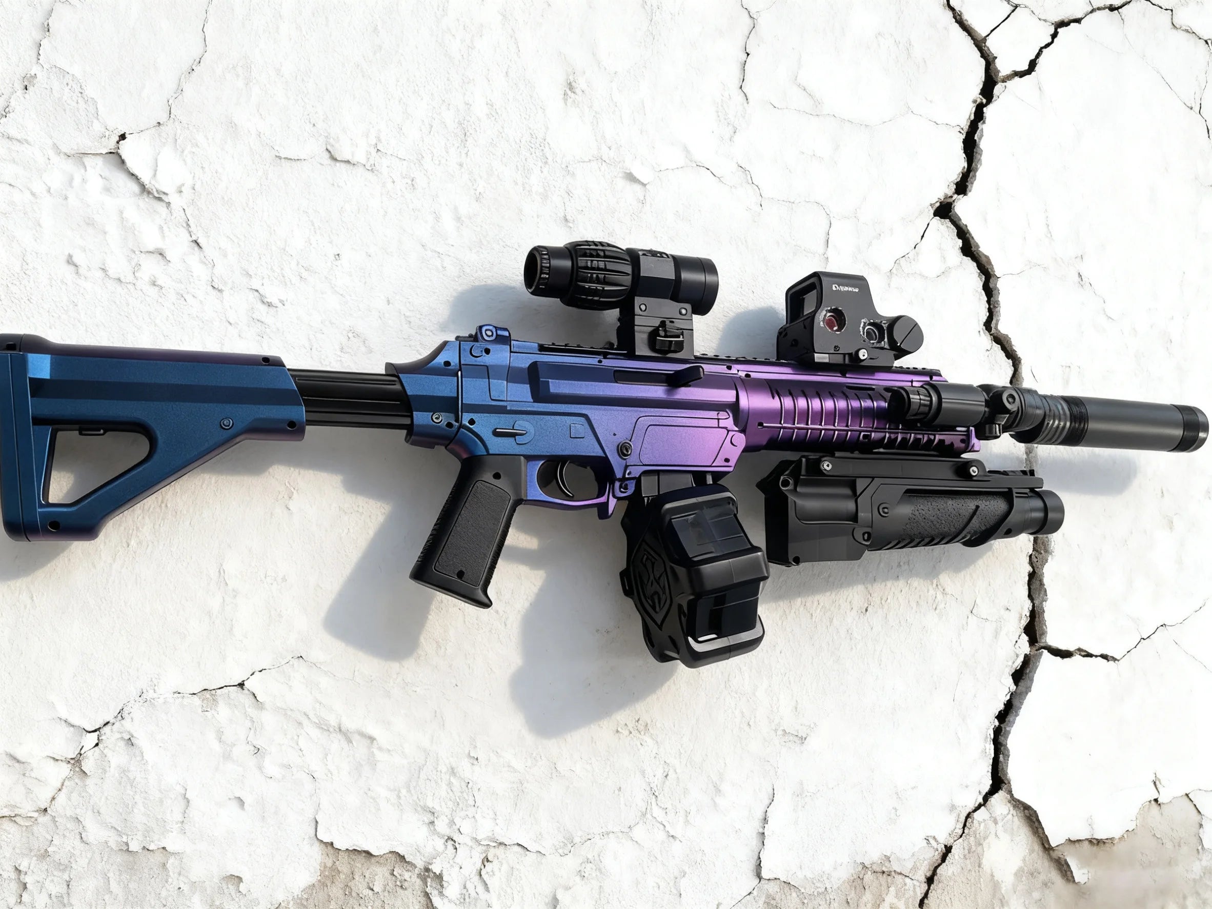 Ultra Shoppings M416 Ultra-EBB electric gel blaster rifle with realistic blowback action and high-speed automatic firing.