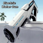 Ultra Shoppings AquaBlast Pro electric water gun with high-powered suction and rapid-fire action, suitable for kids and adults.