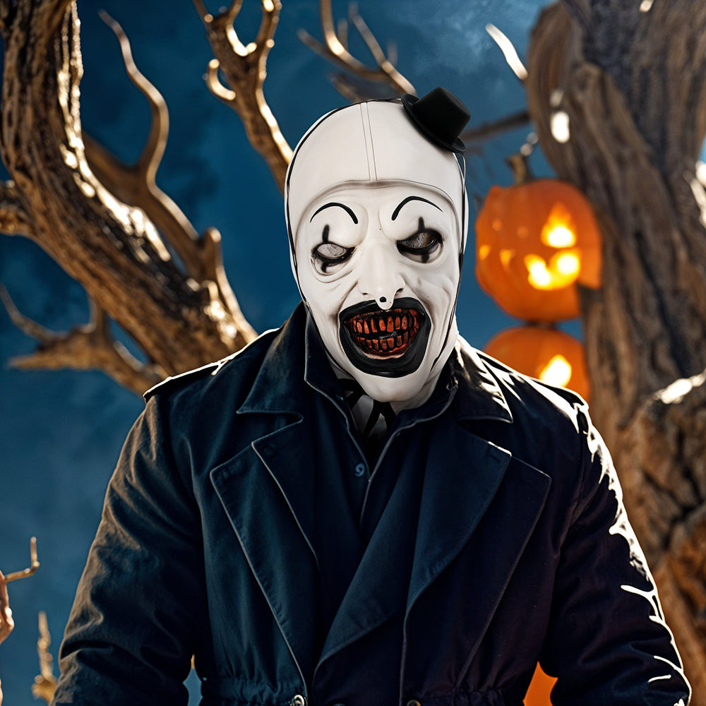 Terrifier Clown Mask – Scary Halloween Costume for Men & Women