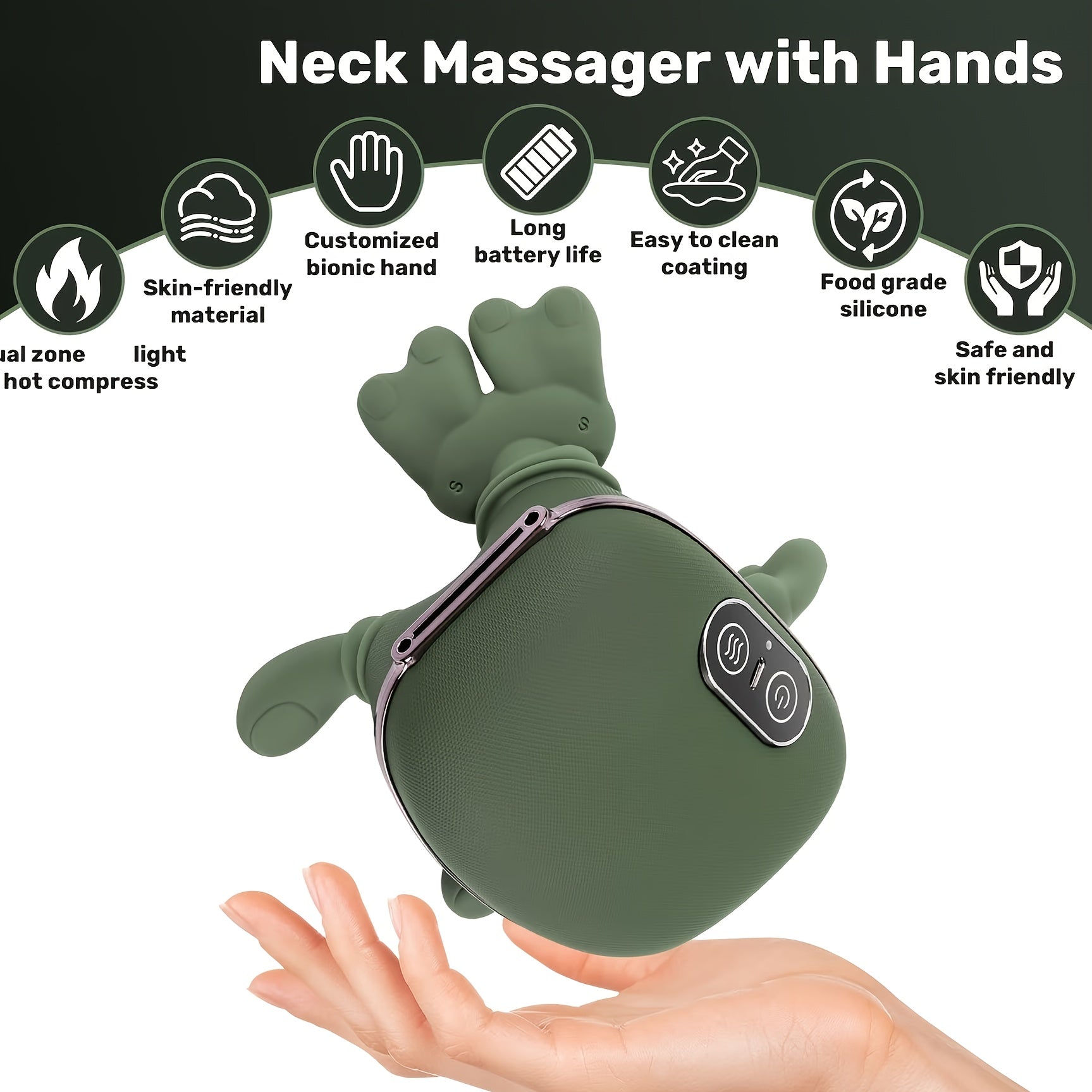 USB Deep Tissue Massager – 8 Therapeutic Probes for Full-Body Relief | Rechargeable & Ergonomic Design - Ultra Shoppings