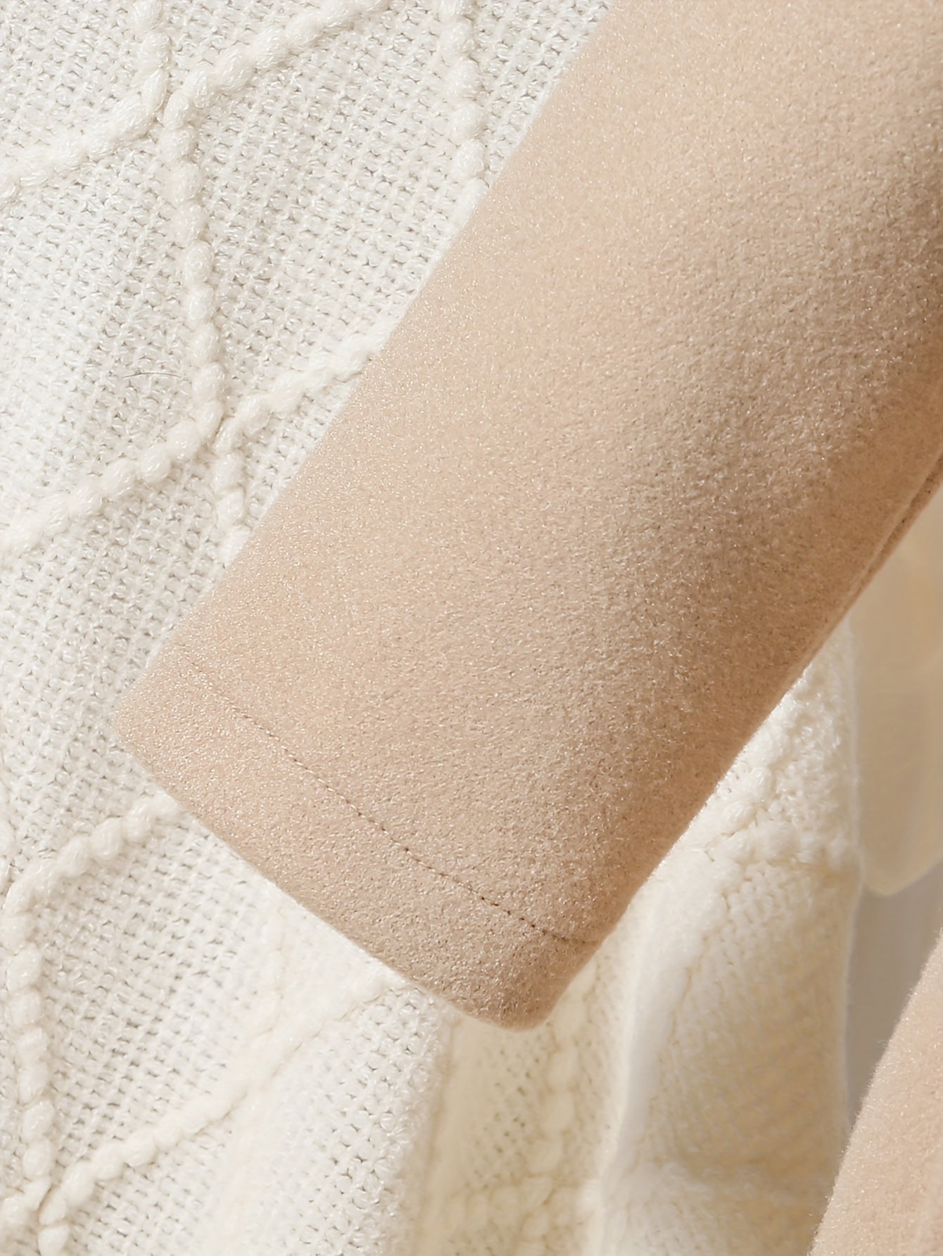 Girls' Autumn and Winter Warm Fashion Bow Double-Breasted Tweed Long Coat with Hat Accessory