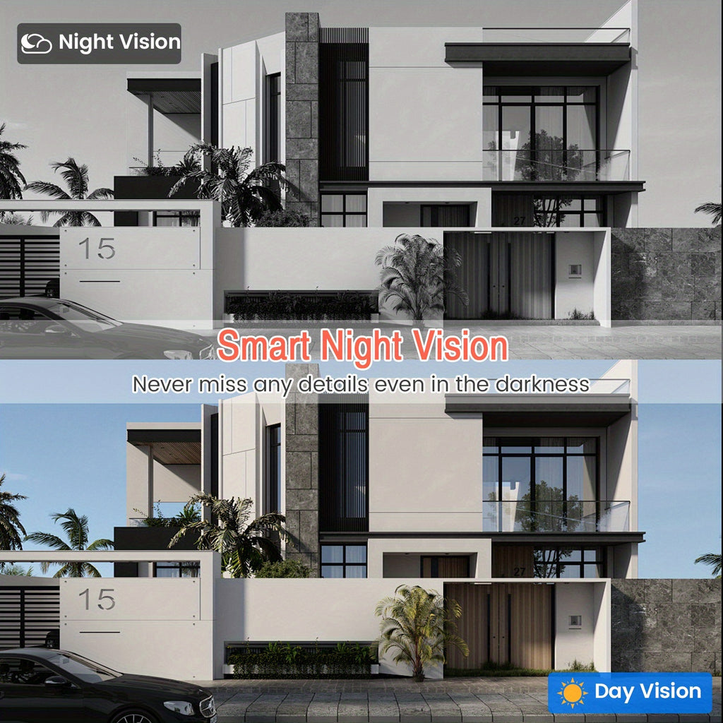 2K Wireless Video Doorbell Camera with AI Detection, Night Vision & 2-Way Audio - Ultra Shoppings