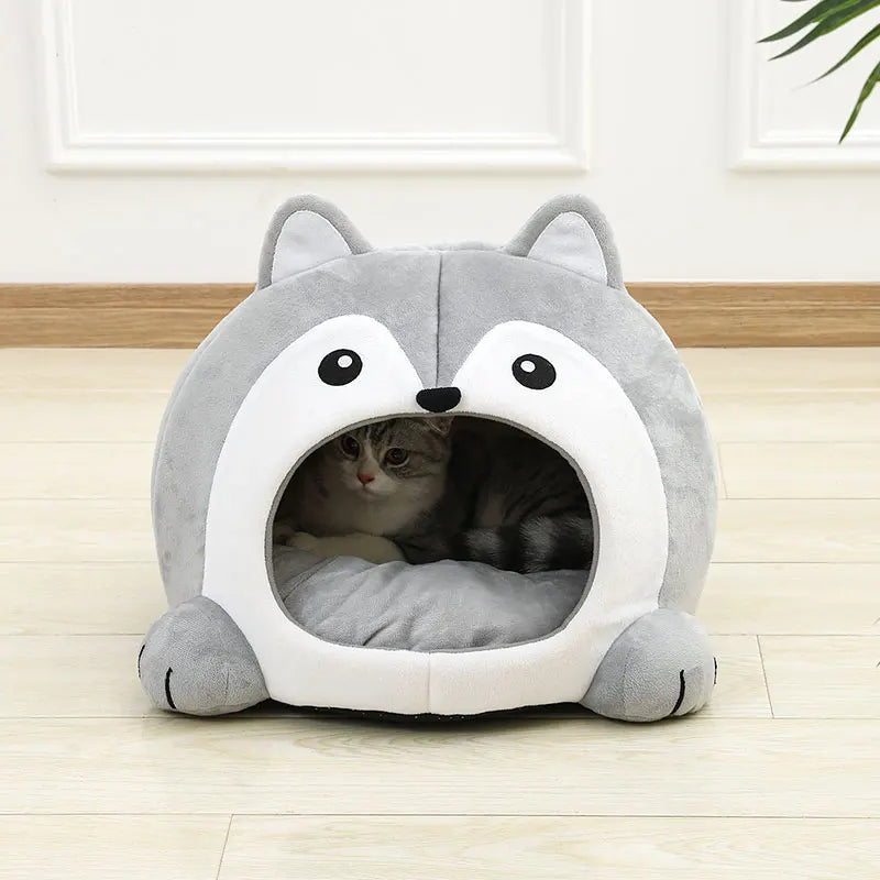 Cozy Cat Bed & Pet House – Soft Lounger for Kittens & Puppies