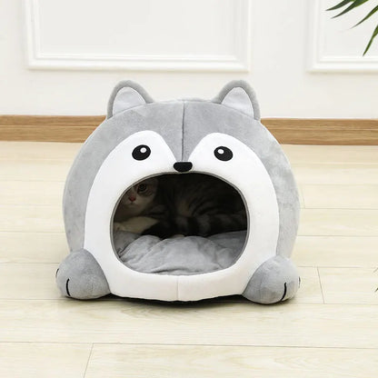 Cozy Cat Bed & Pet House – Soft Lounger for Kittens & Puppies