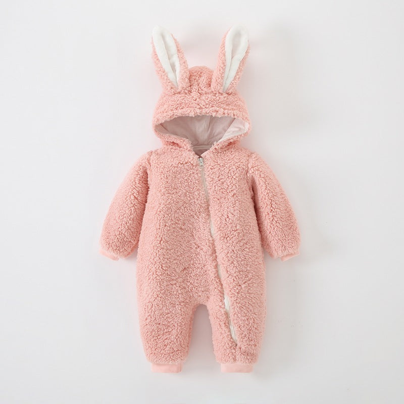Newborn Winter Jumpsuit – Cute Cartoon Bear 2025