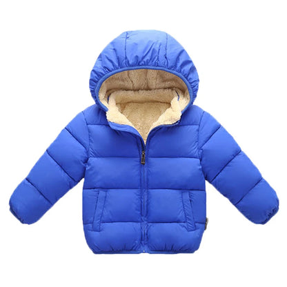 Warm Baby Snowsuit – Fur Hooded Jacket for Boys & Girls
