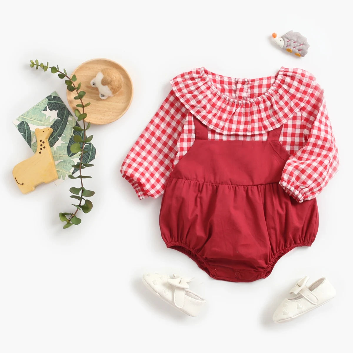 Toddler Girls’ Long Sleeve Autumn Romper
