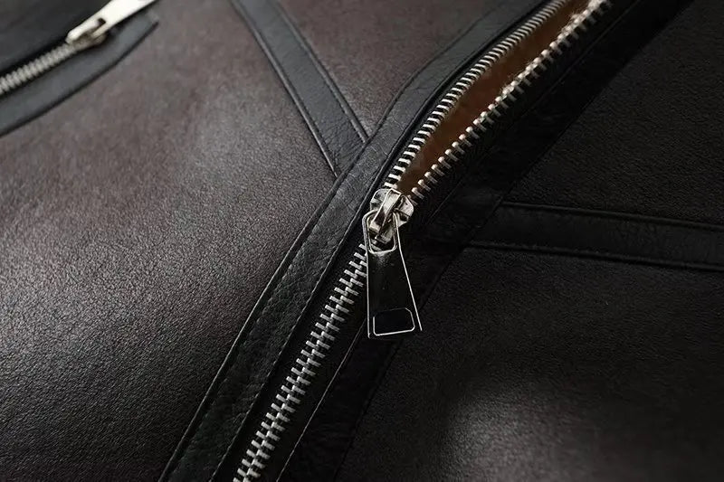 Thick Warm Moto Jacket – Faux Fur & Leather Streetwear