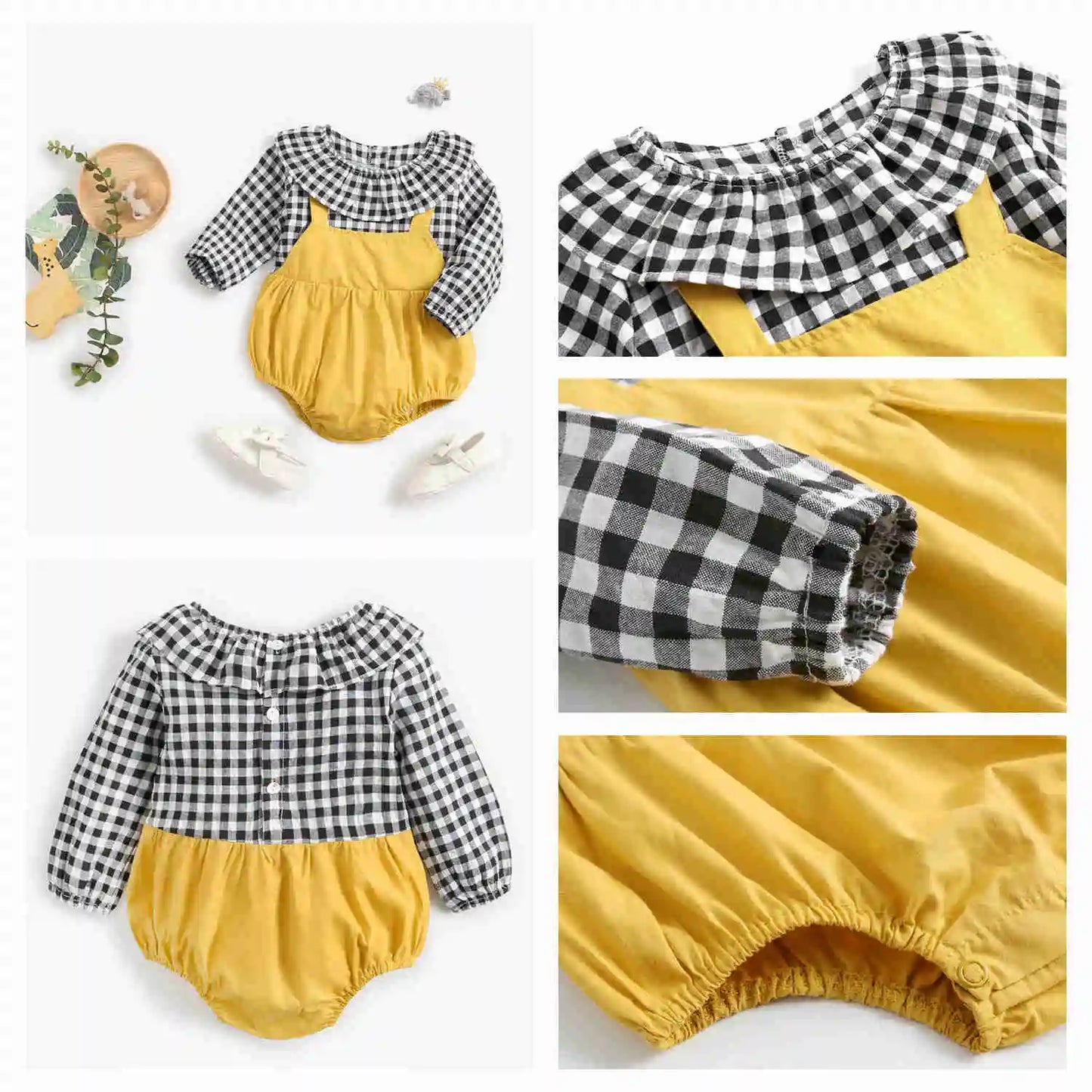 Toddler Girls’ Long Sleeve Autumn Romper