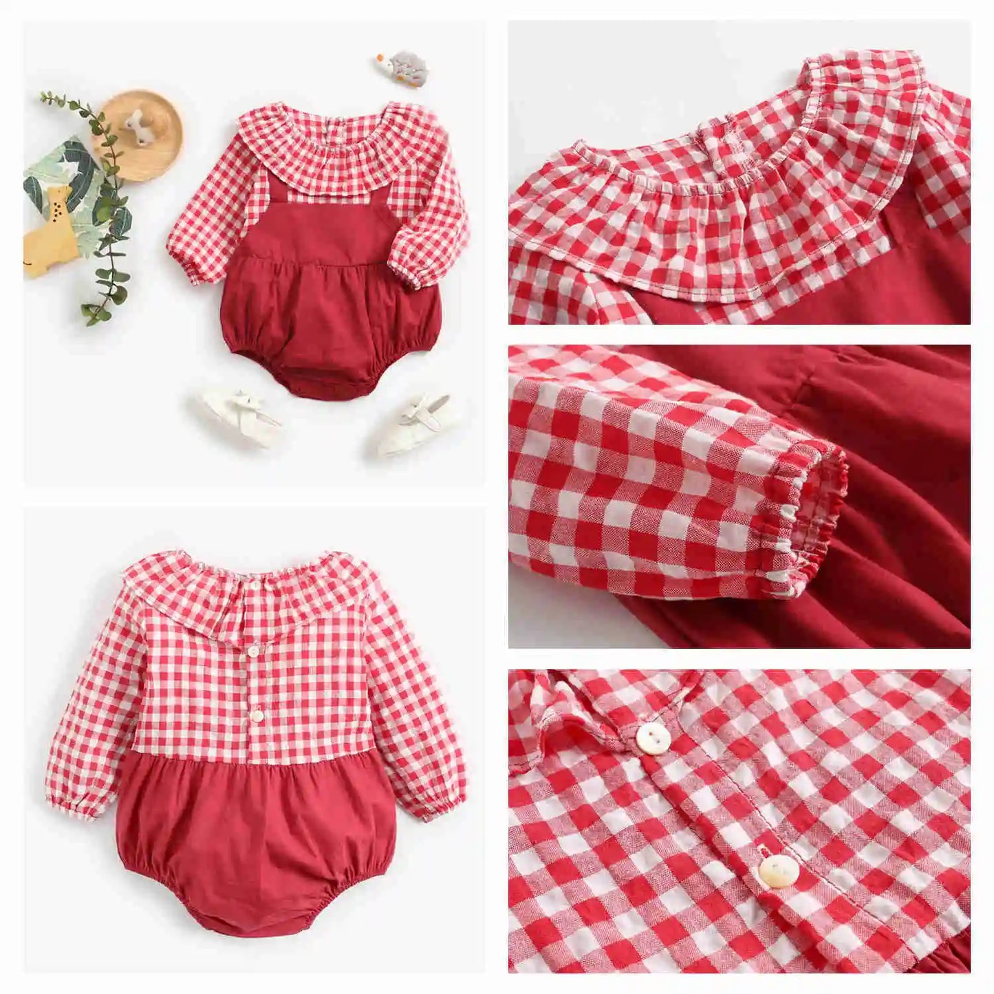 Toddler Girls’ Long Sleeve Autumn Romper