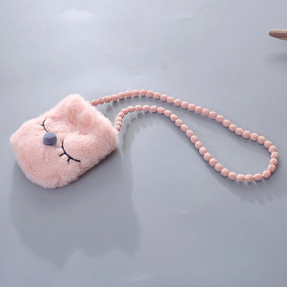 Girls’ Autumn/Winter Plush Hooded Jacket