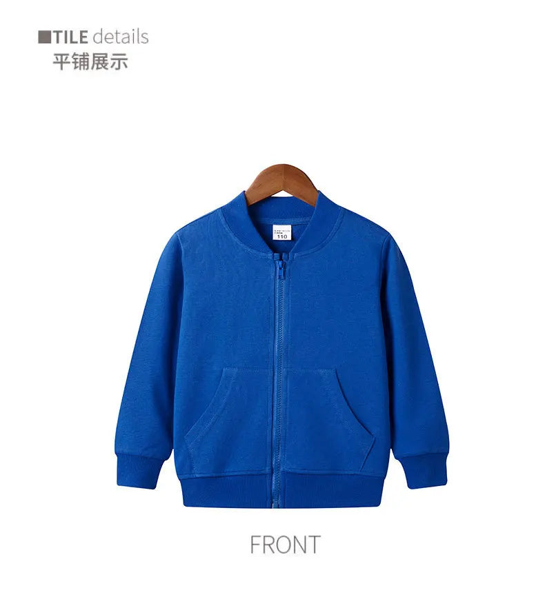 Unisex Baby & Kids Cotton Jacket – Fall Zipper Hoodie Coat