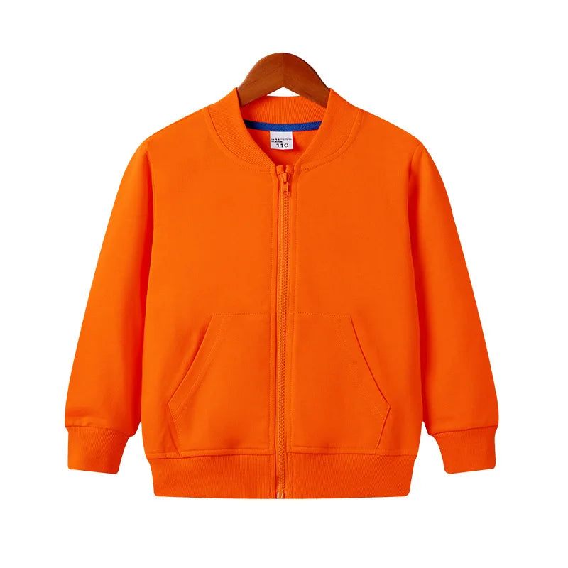 Unisex Baby & Kids Cotton Jacket – Fall Zipper Hoodie Coat