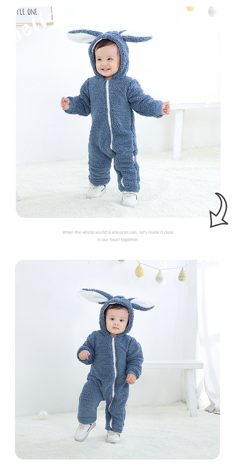Newborn Winter Jumpsuit – Cute Cartoon Bear 2025