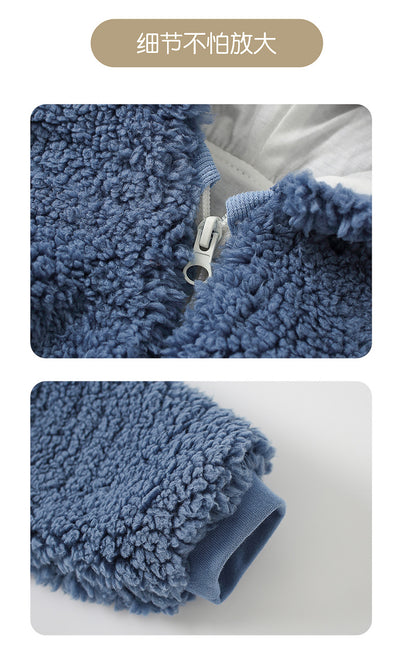 Newborn Winter Jumpsuit – Cute Cartoon Bear 2025