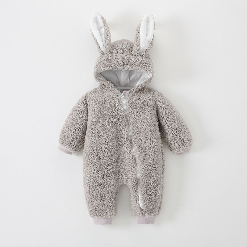 Newborn Winter Jumpsuit – Cute Cartoon Bear 2025