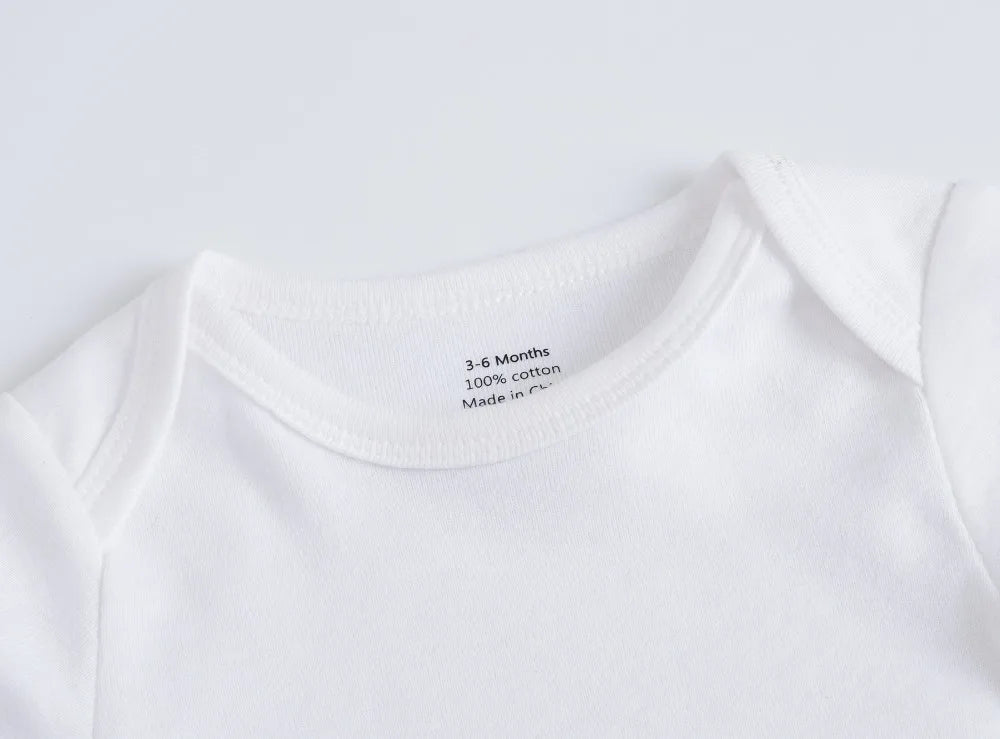 Short Sleeve Baby Bodysuit – Soft Cotton (0–24M)