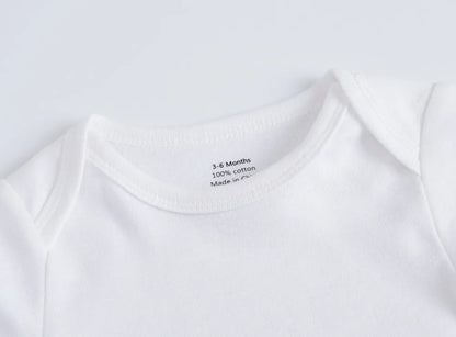 Short Sleeve Baby Bodysuit – Soft Cotton (0–24M)