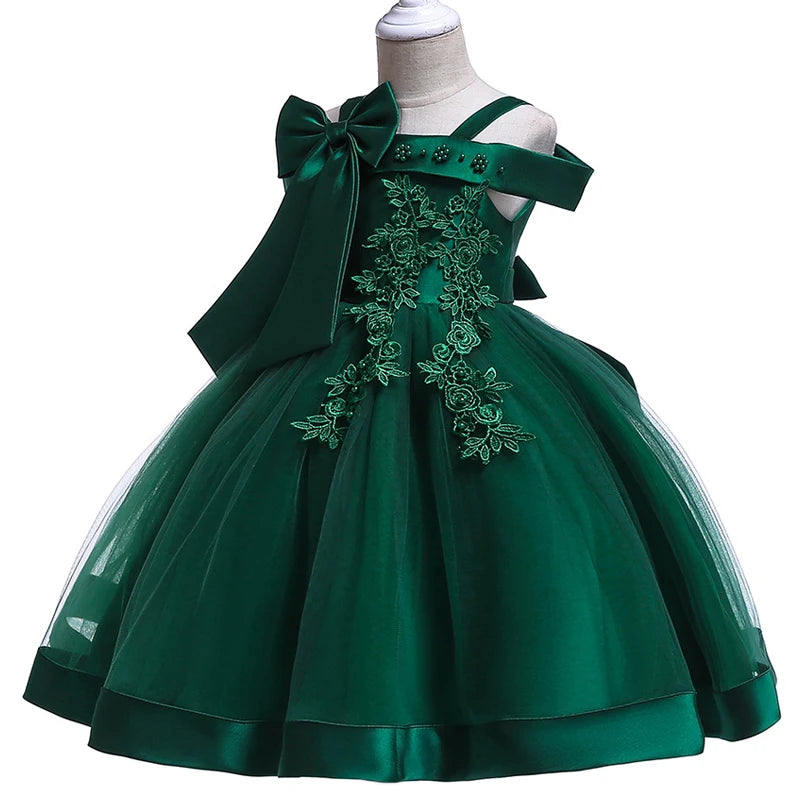 Elegant Christmas & Party Dress for Girls (3–10Y)