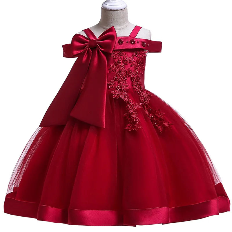 Elegant Christmas & Party Dress for Girls (3–10Y)