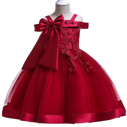 Elegant Christmas & Party Dress for Girls (3–10Y)