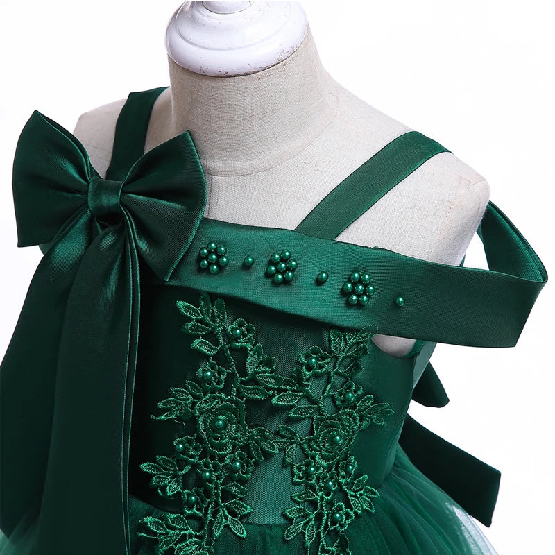 Elegant Christmas & Party Dress for Girls (3–10Y)