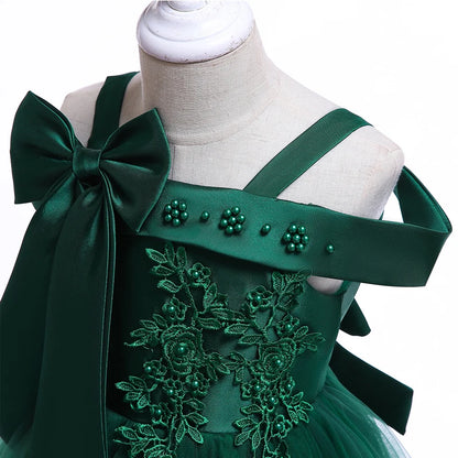 Elegant Christmas & Party Dress for Girls (3–10Y)