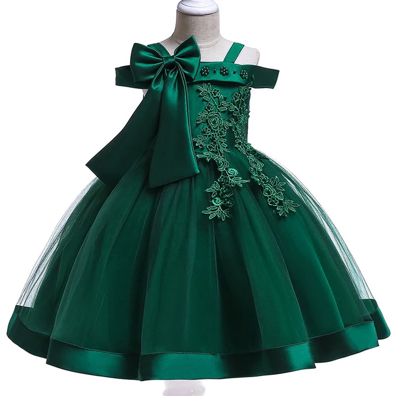 Elegant Christmas & Party Dress for Girls (3–10Y)