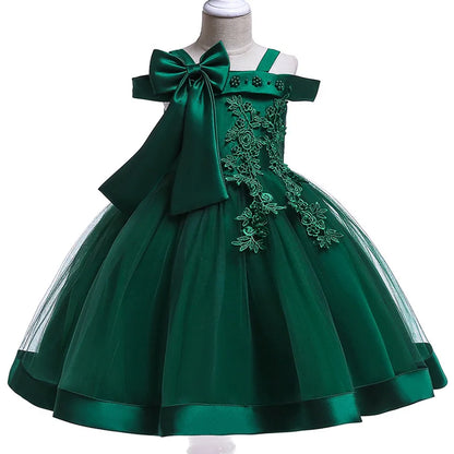 Elegant Christmas & Party Dress for Girls (3–10Y)