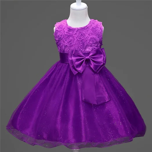 Princess Tutu Dress – Flower Sequins for Girls