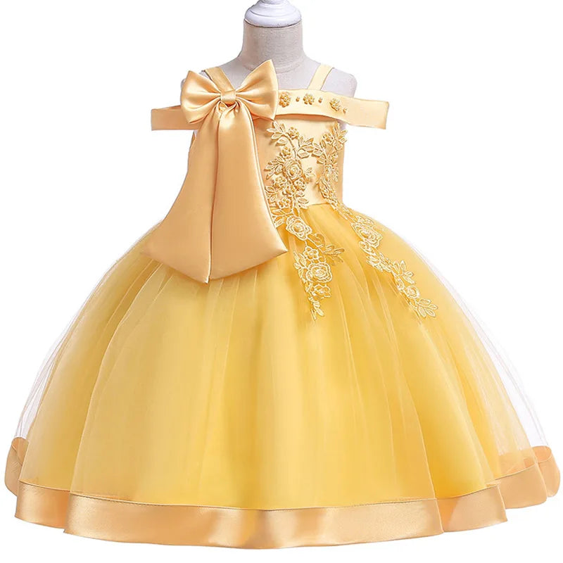 Elegant Christmas & Party Dress for Girls (3–10Y)