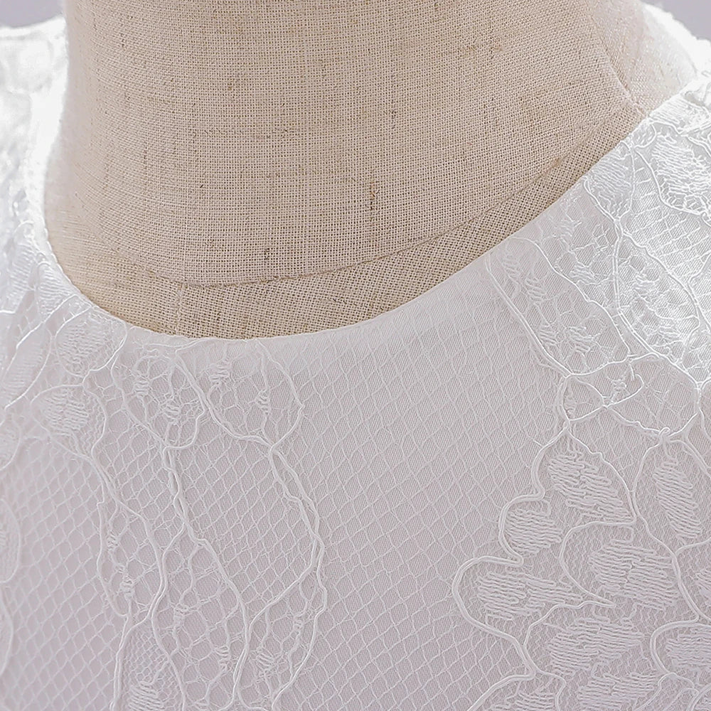 Baby Girl Princess Lace Party Dress with Bow