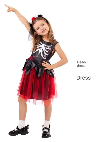 Party Costume – Children’s Gauze Dress for Stage & Role Play