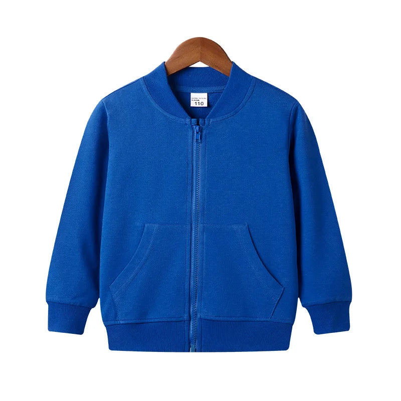 Unisex Baby & Kids Cotton Jacket – Fall Zipper Hoodie Coat