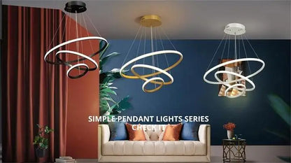 Elegant Modern LED Wrought Iron Chandelier for Villa Living & Dining Rooms