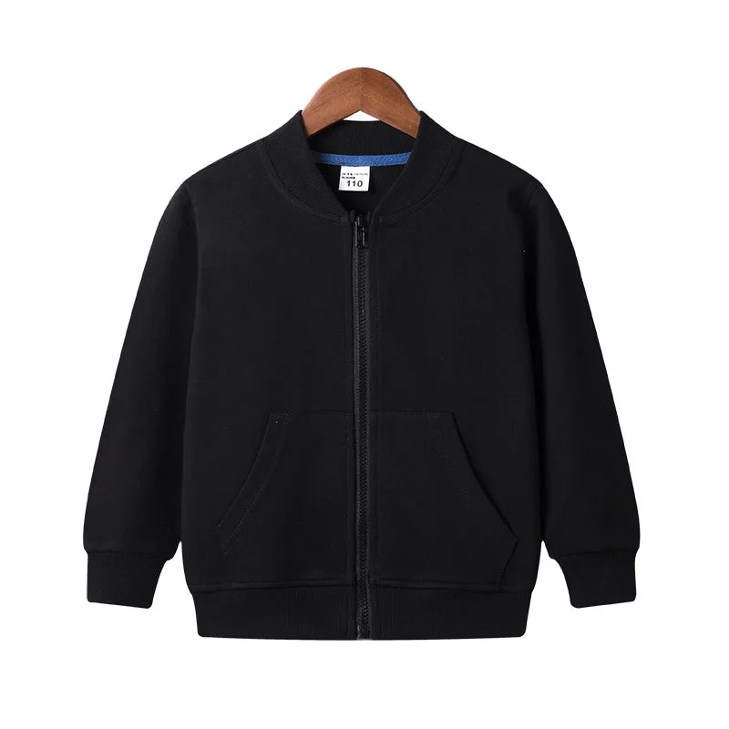Unisex Baby & Kids Cotton Jacket – Fall Zipper Hoodie Coat